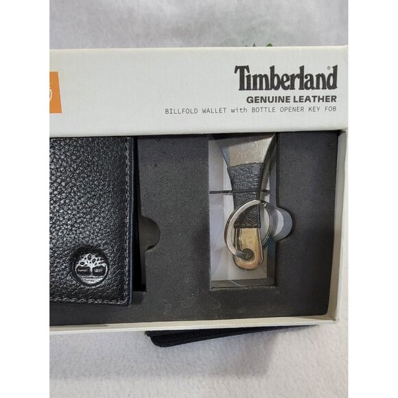 Lot Of‎ 2 Wallets Lauren Ralph Lauren Timberland Black Genuine Leather Billfold - Picture 7 of 11